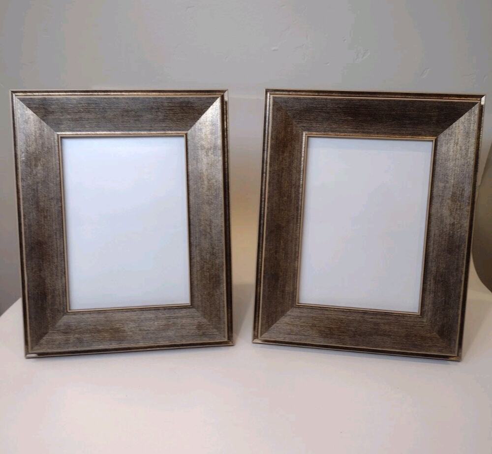 Picture Frame 5x7 Gold And Black Contemporary Masculine Malden Brand